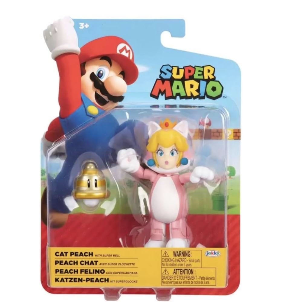 Jakks World of Nintendo Cat Peach 4inch figure